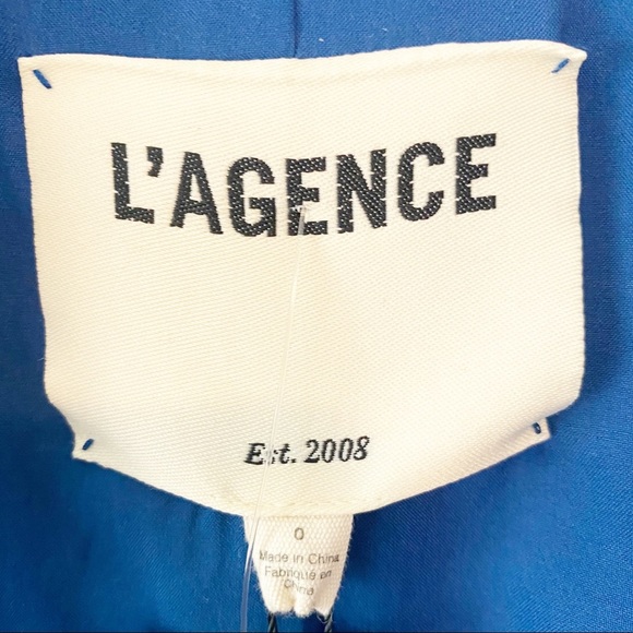 L'AGENCE Blue Tweed Blazer - Picture 11 of 13